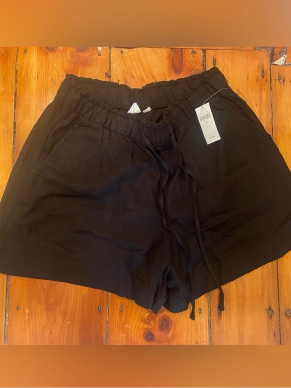 THREE GAP Black, Petal Pink, Olive Green Athletic Drawstring Waist Shorts